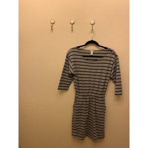 F21 • Gray Striped Dress